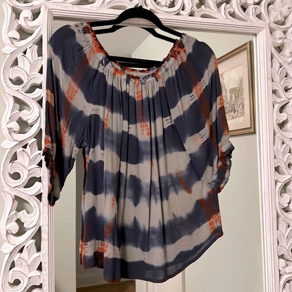 Tie dye off the shoulder blouse - Picture 1 of 5